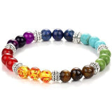 Bracelet des 7 chakras (existe en 8 coloris)-Bracelet-multicolore-Pause Karma