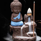 Porte-encens bouddha en céramique (exite en 4 coloris)-Porte-encens-bleu-Pause Karma