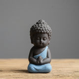 Statuette Bouddha en céramique (existe en plusieurs 4 coloris)