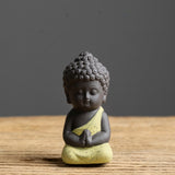 Statuette Bouddha en céramique (existe en plusieurs 4 coloris)