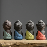 Statuette Bouddha en céramique (existe en plusieurs 4 coloris)