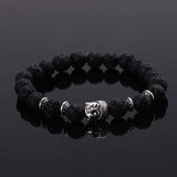 Bracelet Bouddha (existe en 5 coloris)-Bracelet-pierre de lave-Pause Karma