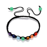 Bracelet tissé chakra (3 formats sont disponibles)-Bracelet-6mm-Pause Karma