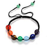 Bracelet tissé chakra (3 formats sont disponibles)-Bracelet-10mm-Pause Karma