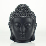 Brûle-parfum tête de bouddha en céramique (2 coloris au choix)-Figurine-noir-Pause Karma