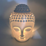 Brûle-parfum tête de bouddha en céramique (2 coloris au choix)-Figurine-Pause Karma