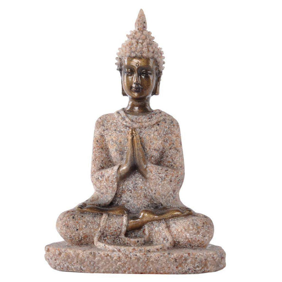 Statuette Bouddha en grès-Figurine-Pause Karma
