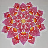 Tapis de méditation lotus (2 coloris au choix)-Tapis de méditation-rouge-Pause Karma