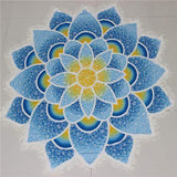 Tapis de méditation lotus (2 coloris au choix)-Tapis de méditation-bleu-Pause Karma